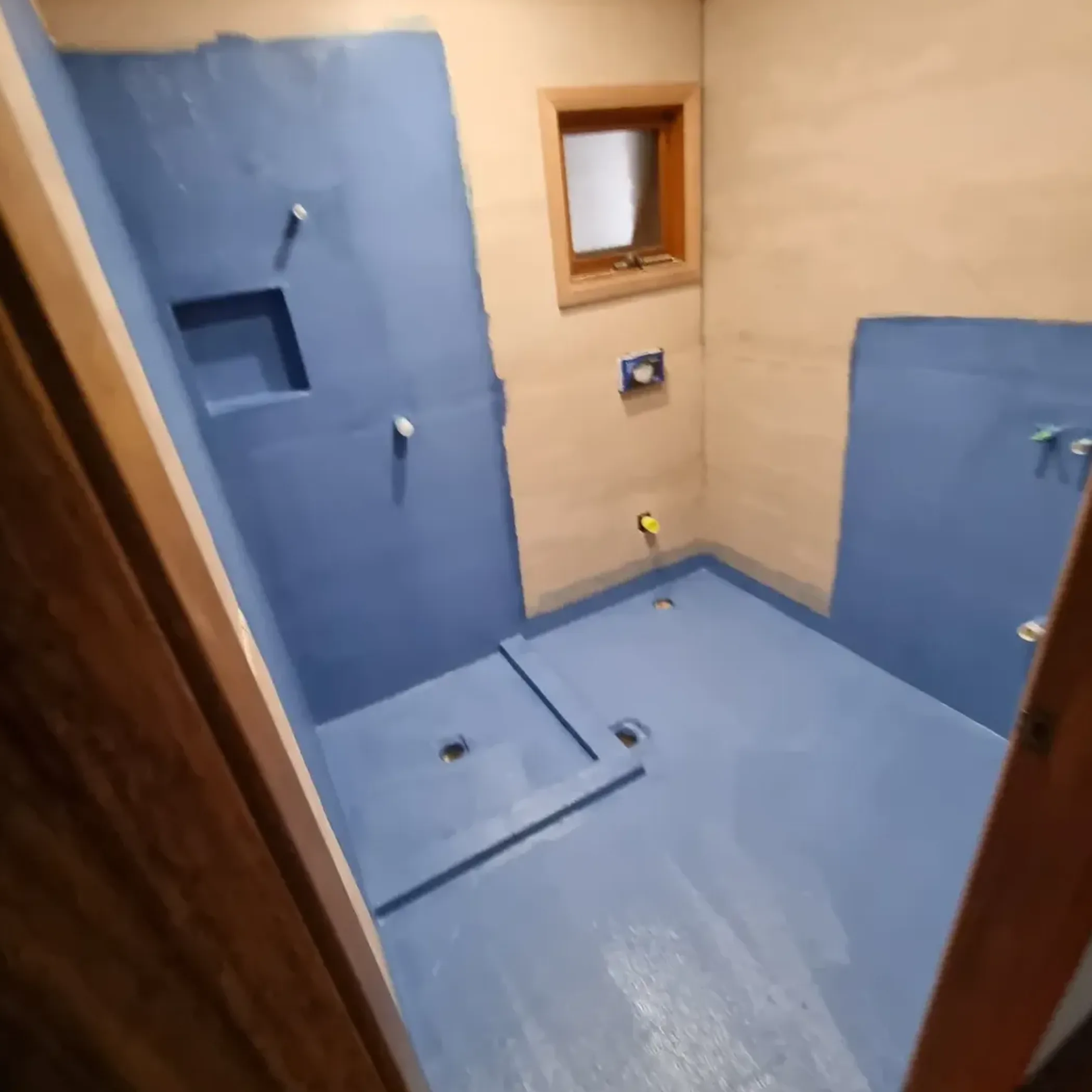 wet area waterproofing applied