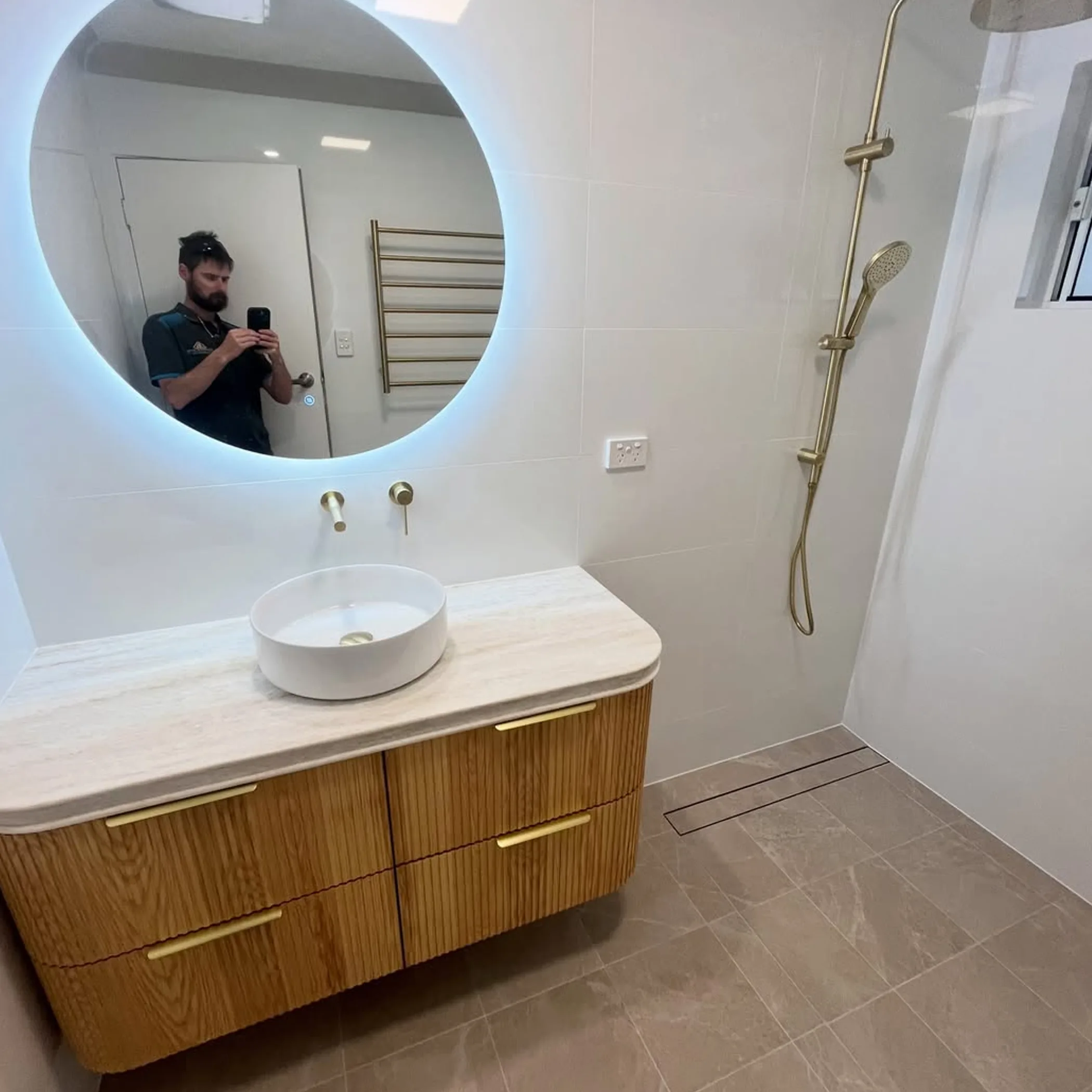 bathroom renovation in progress