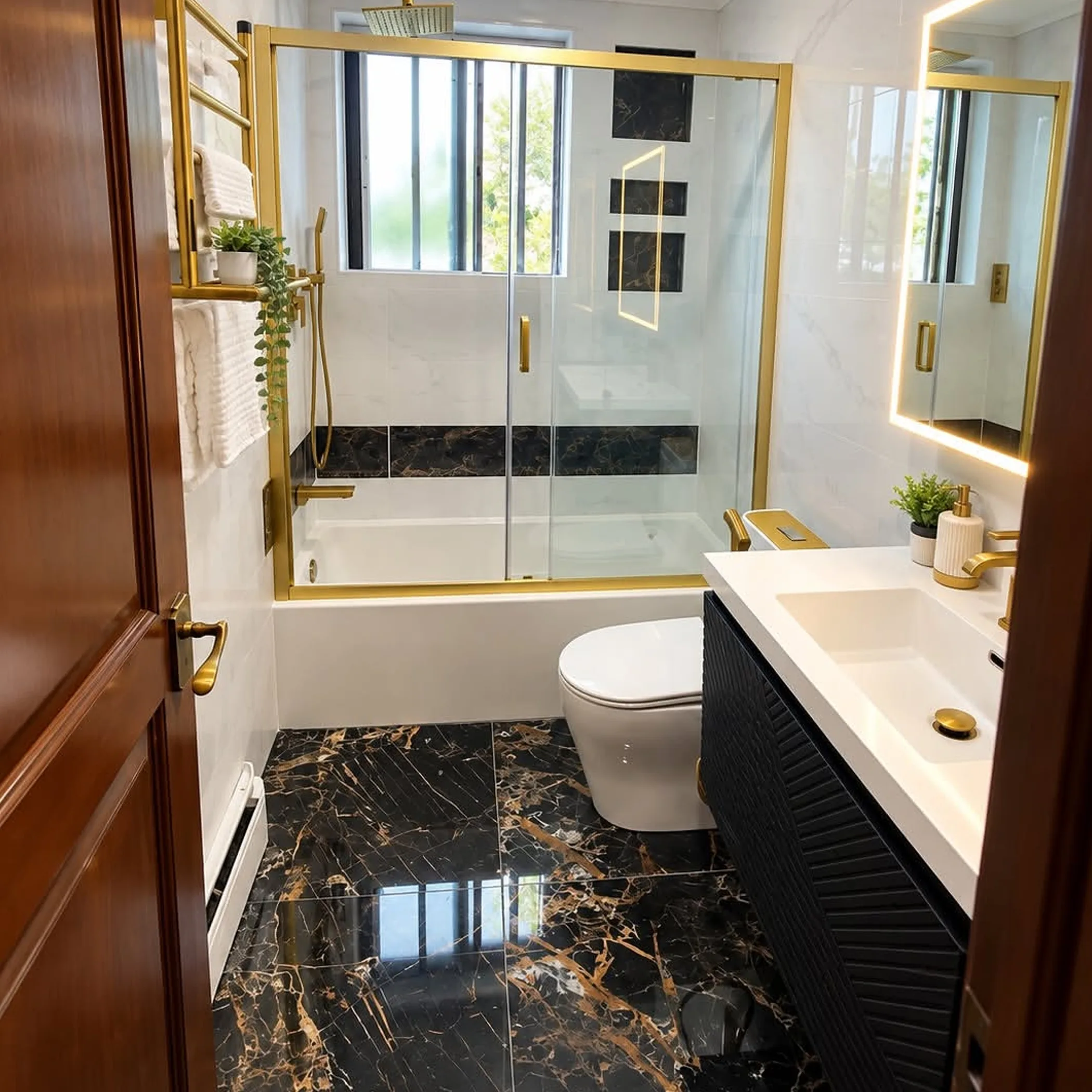 high-quality bathroom interior photo