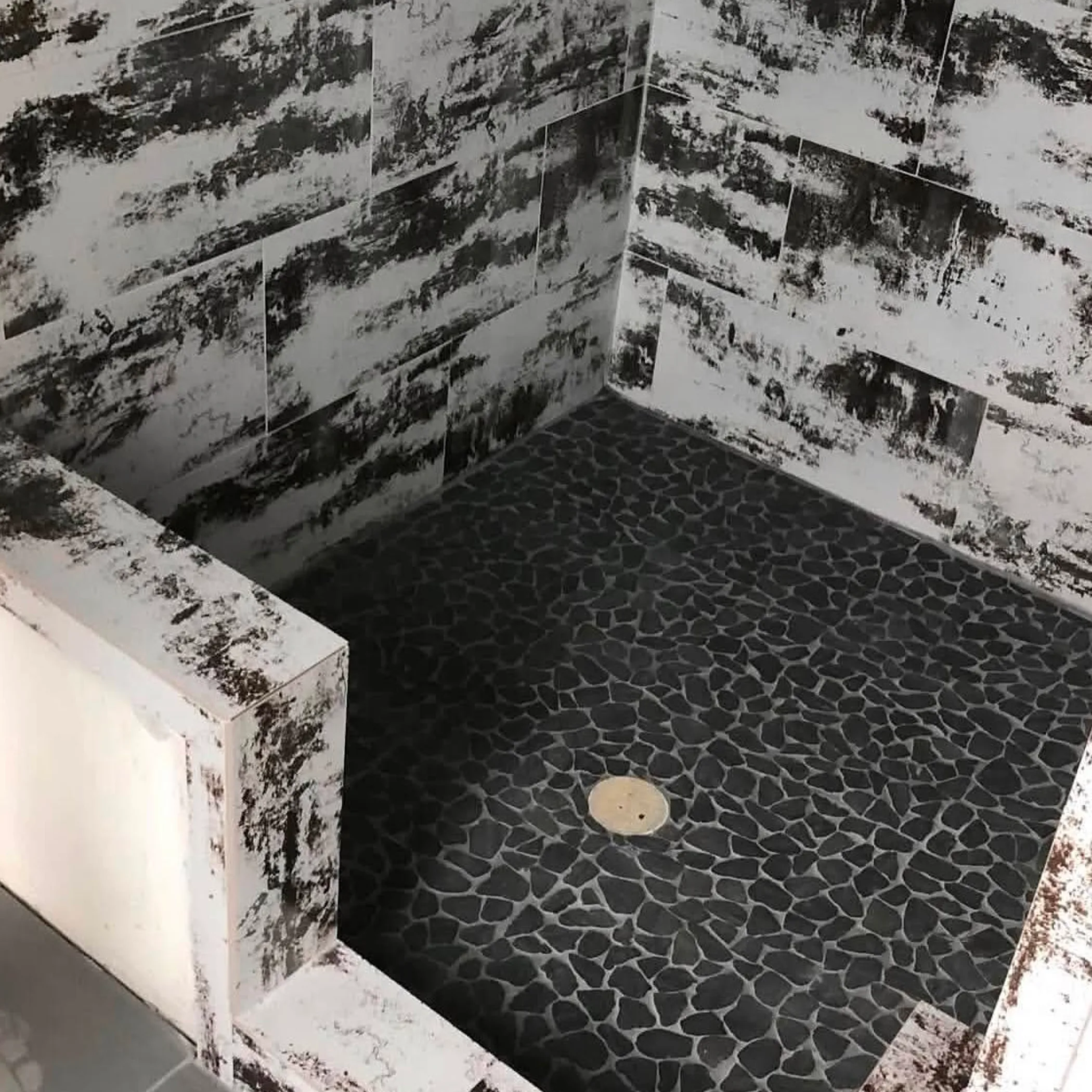 clean tiled bathroom wet area