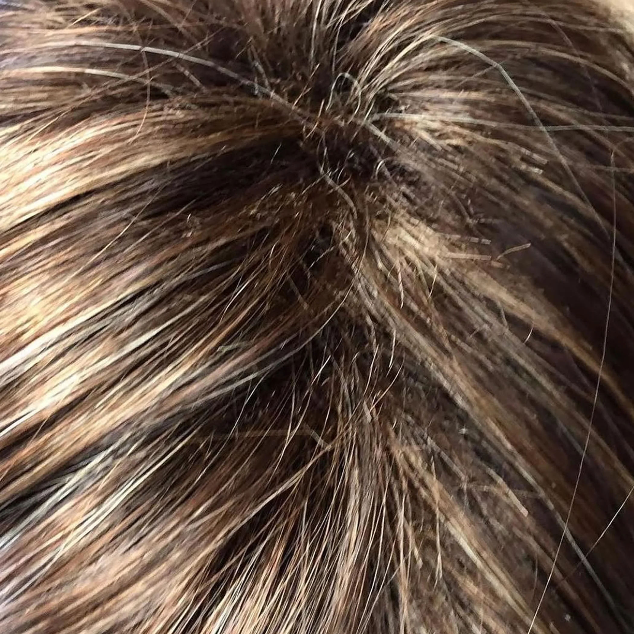 wig hair texture close-up